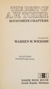 the best of a w tozer 52 favourite chapters Epub