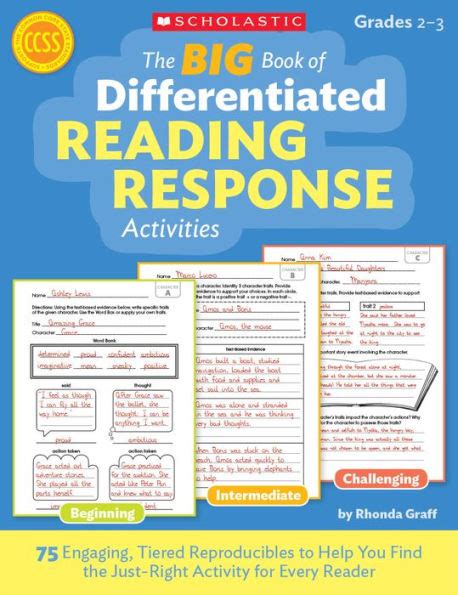 the big book of differentiated reading response activities 75 engaging tiered reproducibles to help you find Kindle Editon