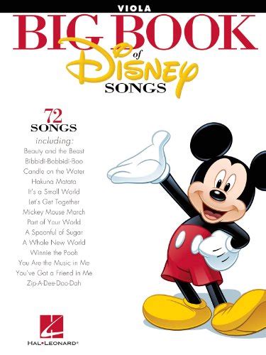 the big book of disney songs viola book only Reader