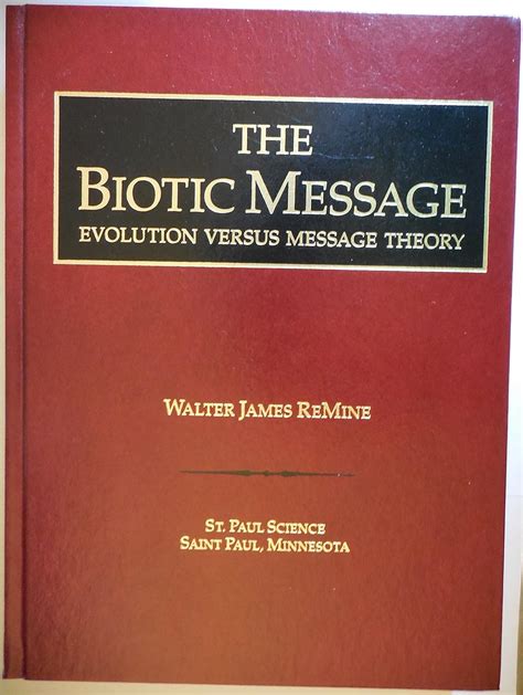 the biotic message evolution versus message theory Epub