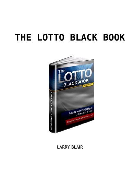 the black book of lotto Doc