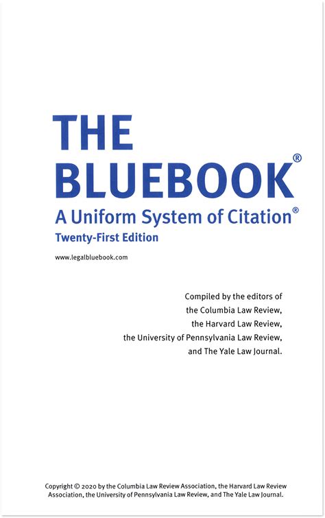the bluebook a uniform system of citation Epub