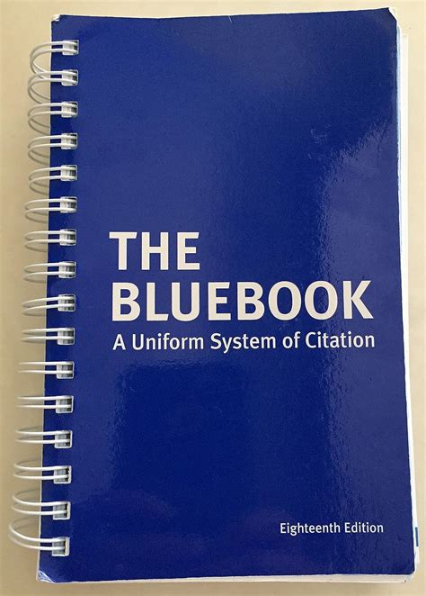 the bluebook a uniform system of citation 18th edition PDF