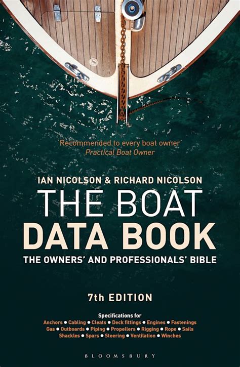 the boat data book the owners and professionals bible PDF