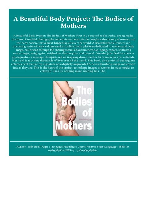 the bodies of mothers a beautiful body project Reader