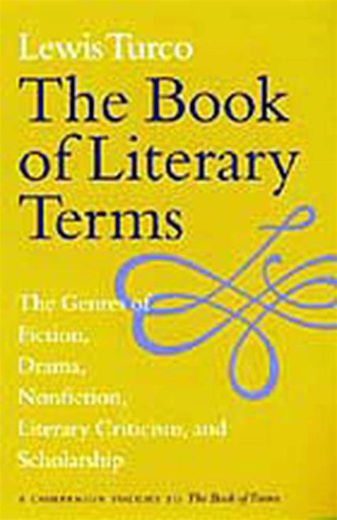 the book of literary terms the genres of fiction drama nonfiction literary criticism and scholarship PDF