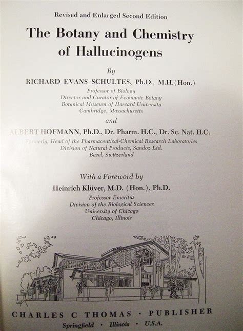the botany and chemistry of hallucinogens american lecture series Doc