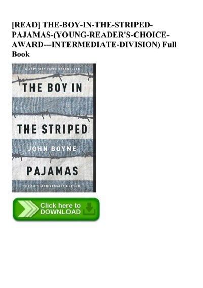 the boy in the striped pajamas young readers choice award intermediate division Reader