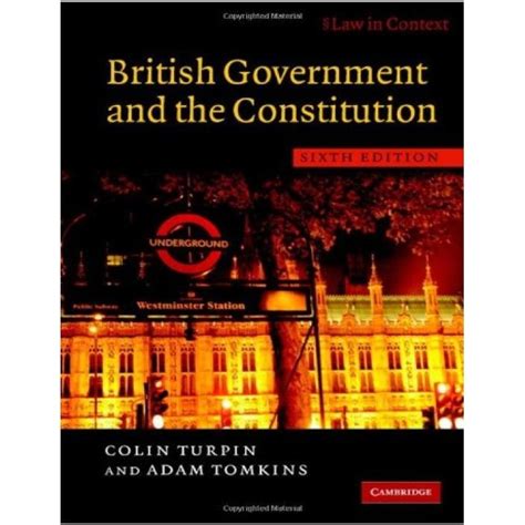 the british government and the constitution law in context Reader