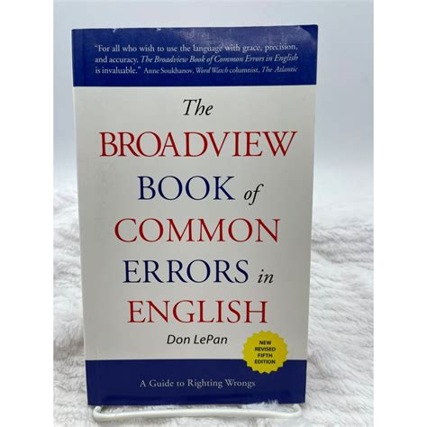 the broadview book of common errors in english a guide to righting wrongs 5th edition Epub