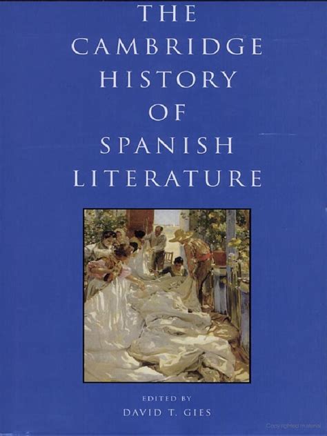 the cambridge history of spanish literature Doc