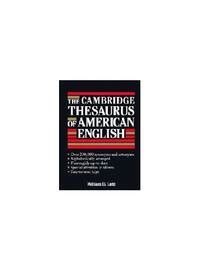 the cambridge thesaurus of american english Kindle Editon