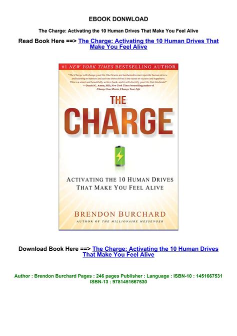 the charge brendon burchard pdf download Kindle Editon