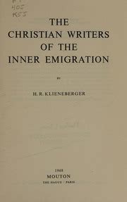 the christian writers of the inner emigration Epub