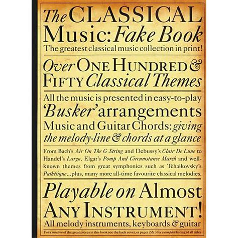 the classical music fake book fake books Doc