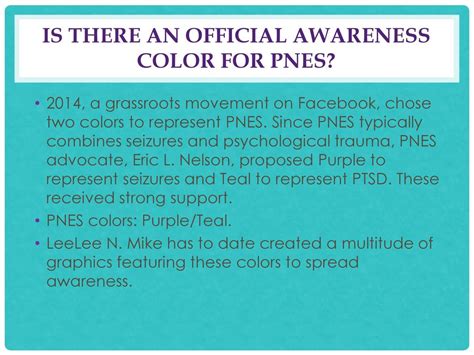 the color of seizures living with pnes Epub