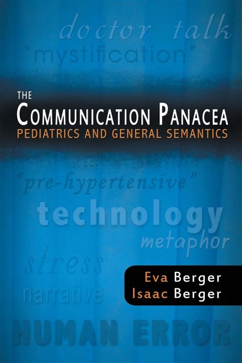 the communication panacea pediatrics and general semantics PDF