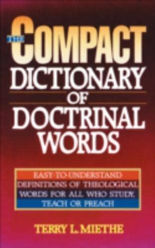 the compact dictionary of doctrinal words Epub