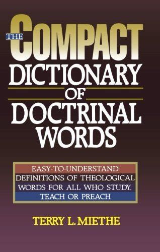 the compact dictionary of doctrinal words Epub