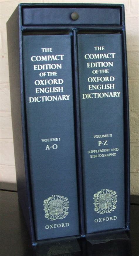 the compact edition of the oxfo rd english dictionary Kindle Editon