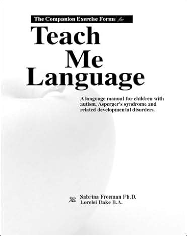 the companion exercise forms for teach me language Kindle Editon