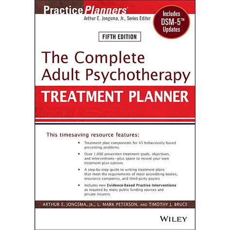 the complete adult psychotherapy treatment planner PDF