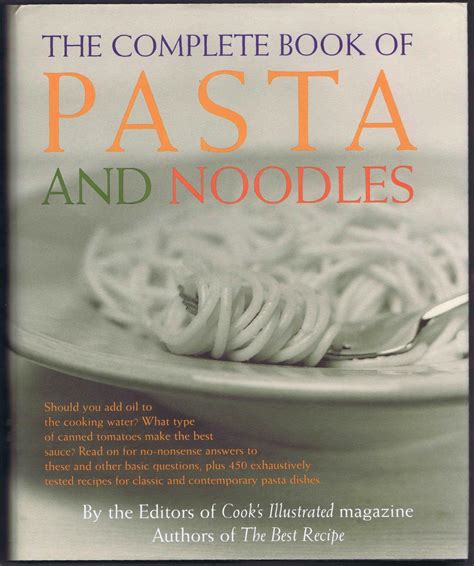 the complete book of pasta and noodles Epub