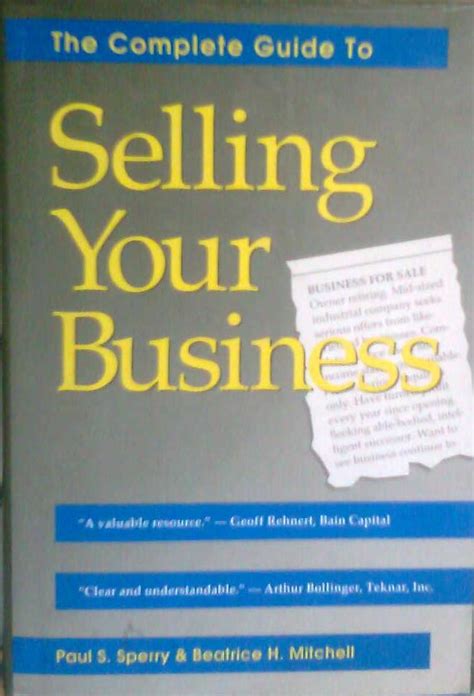 the complete guide to selling a business PDF