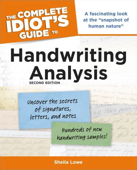 the complete idiots guide to handwriting analysis PDF