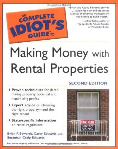 the complete idiots guide to making money with rental properties second edition Epub