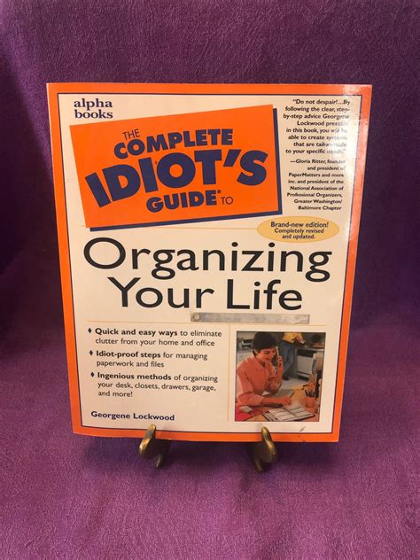 the complete idiots guide to organizing your life Kindle Editon