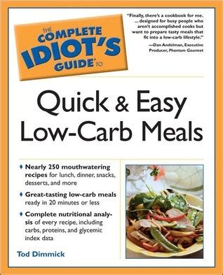 the complete idiots guide to quick and easy low carb meals Doc