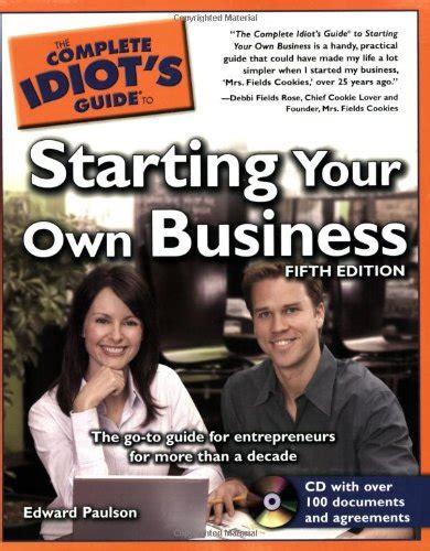 the complete idiots guide to starting your own business 5th edition Doc
