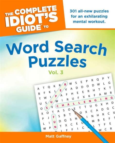 the complete idiots guide to word search puzzles vol 3 Epub