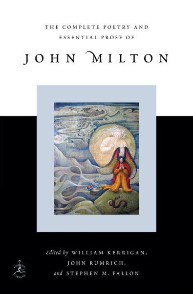 the complete poetry and essential prose of john milton modern library PDF