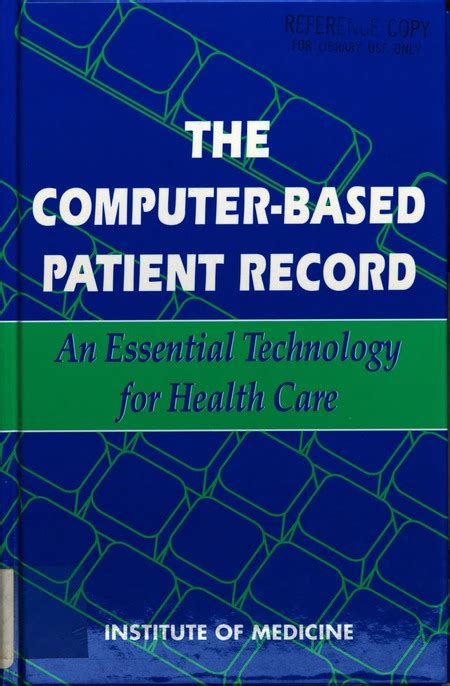 the computer based patient record the computer based patient record Doc