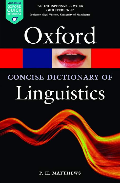 the concise oxford dictionary of linguistics oxford quick reference Doc