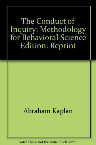 the conduct of inquiry methodology for behavioral science Kindle Editon