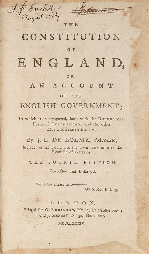 the constitution of england natural law cloth Reader