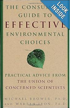 the consumers guide to effective environmental choices practical advice from the union of concerned scientists Epub