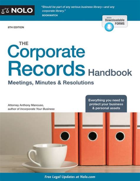the corporate records handbook meetings minutes and resolutions Kindle Editon