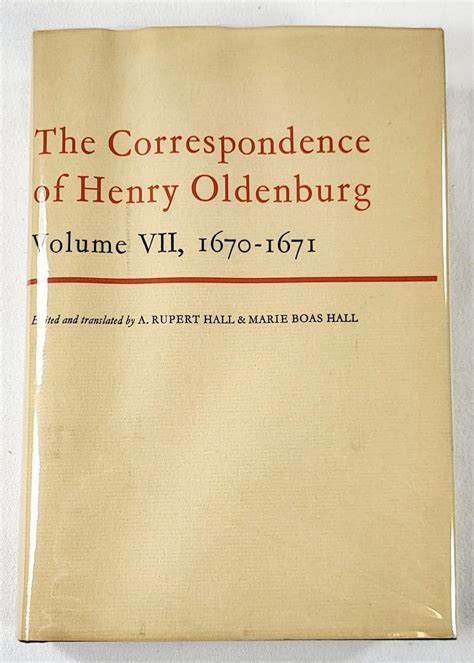 the correspondence of henry oldenburg vols i xi PDF