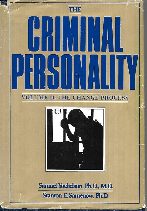 the criminal personality the change process volume ii Reader