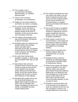 the crucible 100 question test answer key PDF