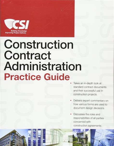 the csi construction contract administration practice guide PDF