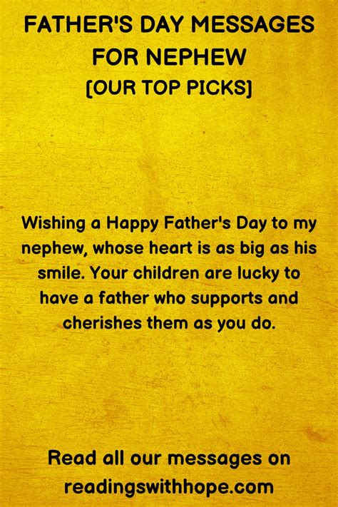 the dad of my nephew is what