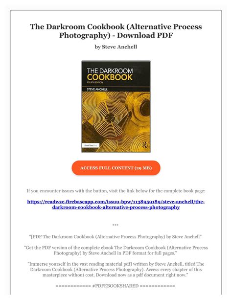 the darkroom cookbook alternative process photography Kindle Editon