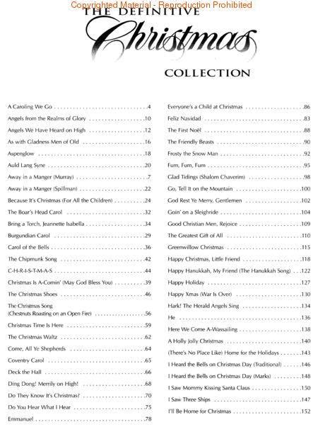 the definitive christmas collection 3rd edition Epub