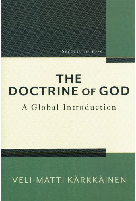 the doctrine of god a global introduction Reader