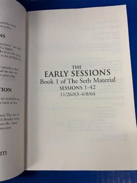 the early sessions book 9 of the seth material book 9 PDF